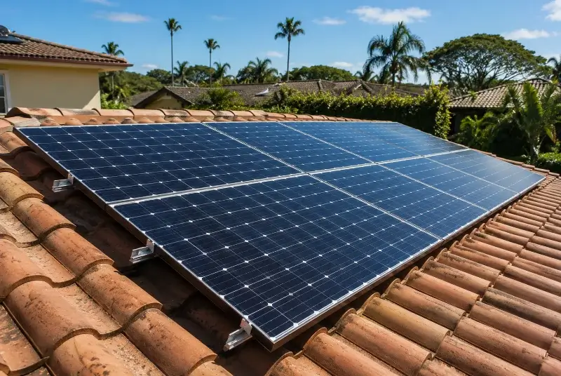 Installation de panneaux solaires à Beauvoir-sur-Mer